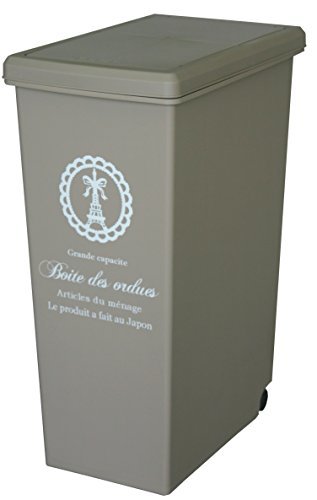 ゴミ箱 スライドペール 30L 日本製 ベージュ_画像1