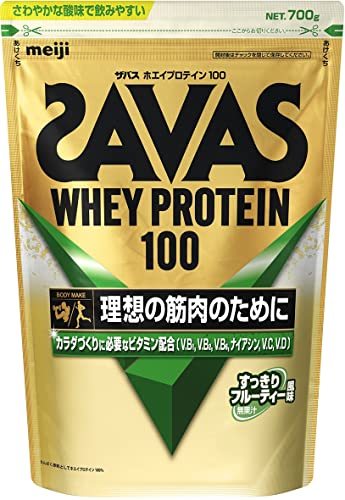 明治 ザバス(SAVAS) ホエイプロテイン100 すっきりフルーティー風味 700g_画像1