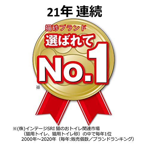 ライオン (LION) ニオイをとる砂 猫砂 リラックスグリーンの香り 5.5L×4袋 (ケース販売)_画像4