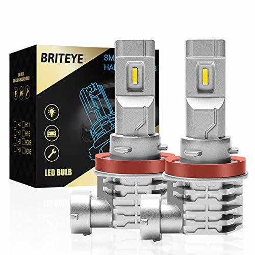 Briteye(まぶしい) H11 LEDヘッドライト 車検対応 CREEチップ搭載 6500K ホワイト H8/H9/H11/H16 LEDバ_画像1