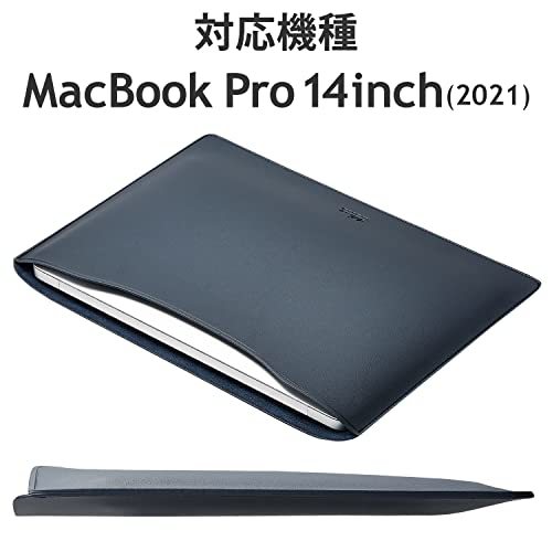 エレコム パソコンケース PCケース MacBook Pro 14.2インチ(2023/2021年発売モデル)対応 ソフトレザー スリーブケースの画像6