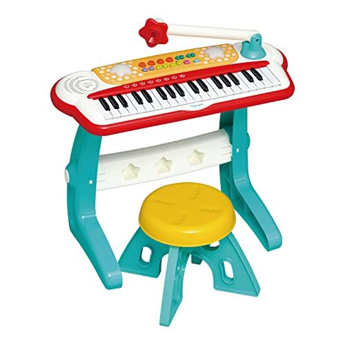 トイローヤル キッズキーボード DX+ ( リズム / メロディー機能付き ) 子供 ピアノ キーボード ( 楽譜付き / ドレミシール )_画像1