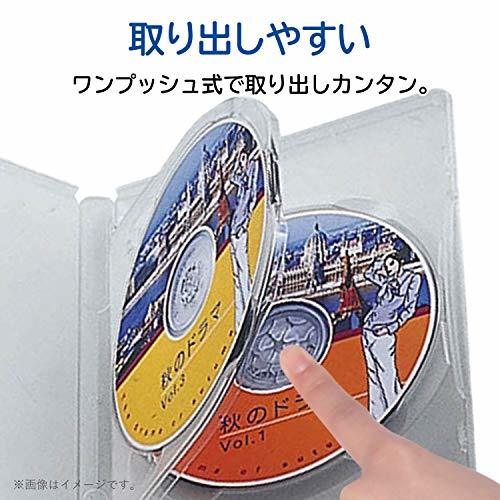 エレコム トールケース DVD BD 対応 標準サイズ 3枚収納 3個セット クリア CCD-DVD07CR_画像5