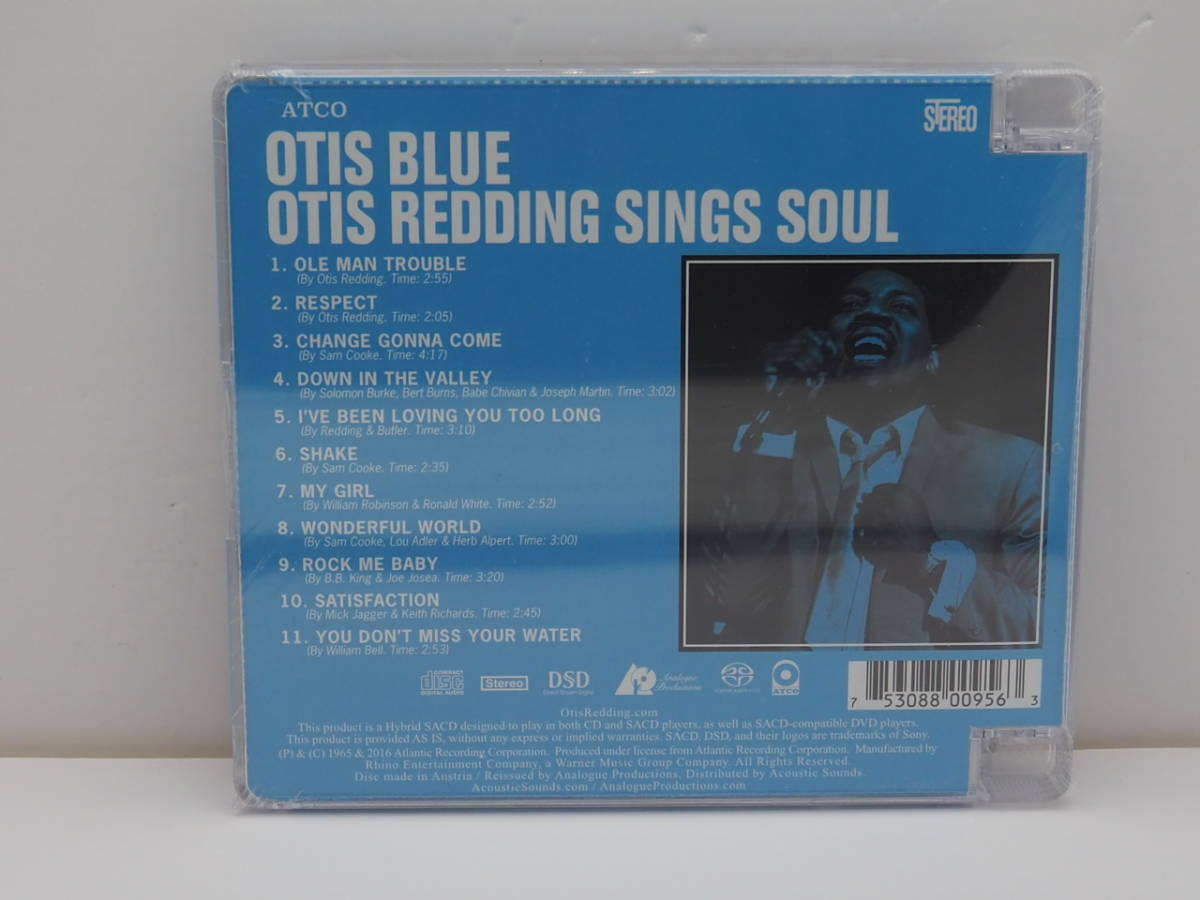 【高音質盤SACD】OTIS REDDING オーティス・レディング / OTIS BLUE ハイブリッド （Analogue Productions製 型番：CAPP 095 SA）_画像2