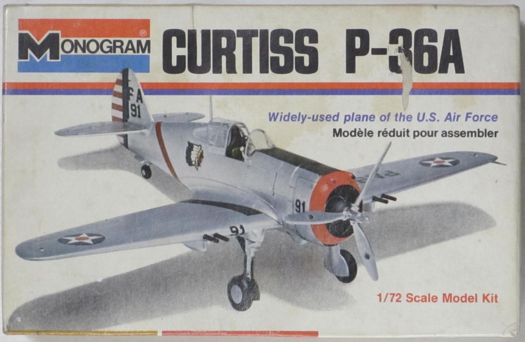 ジャンク ★ MONOGRAM / モノグラム　1/72　CURTISS P-36A ★ カーチス P-36A　No.6790_画像1