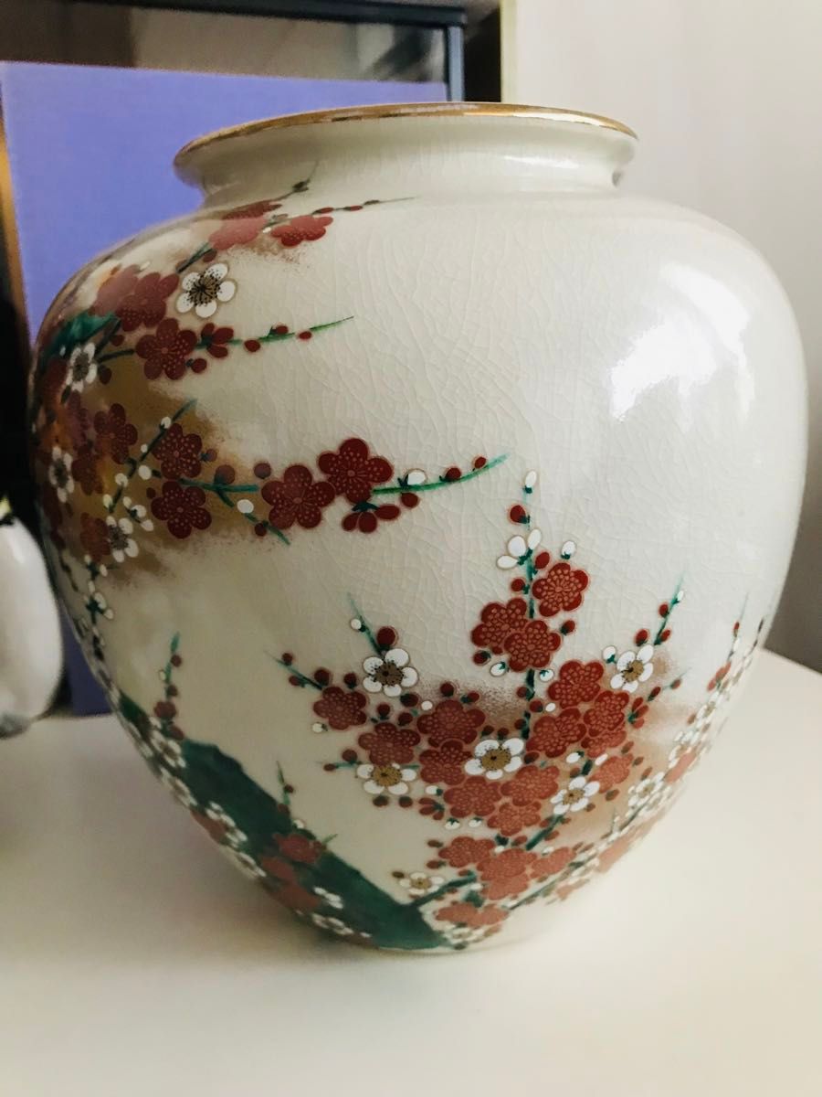 九谷焼 花瓶 壺 花器 花入 陶泉 梅柄 中古|Yahoo!フリマ(旧 九谷焼 花瓶 壺 花器 花入 陶泉 梅柄 中古|Yahoo!フリマ(旧