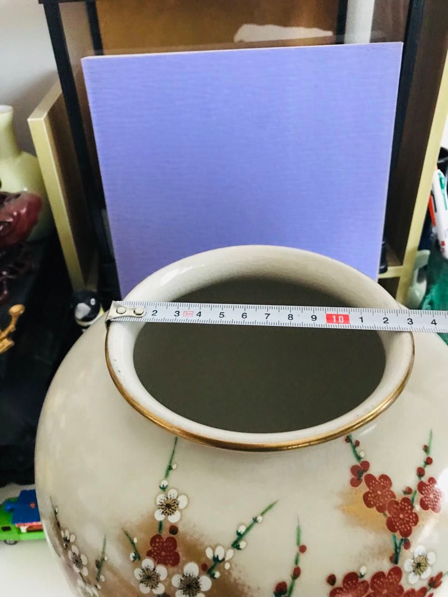 九谷焼 花瓶 壺 花器 花入 陶泉 梅柄 中古|Yahoo!フリマ(旧 九谷焼 花瓶 壺 花器 花入 陶泉 梅柄 中古|Yahoo!フリマ(旧