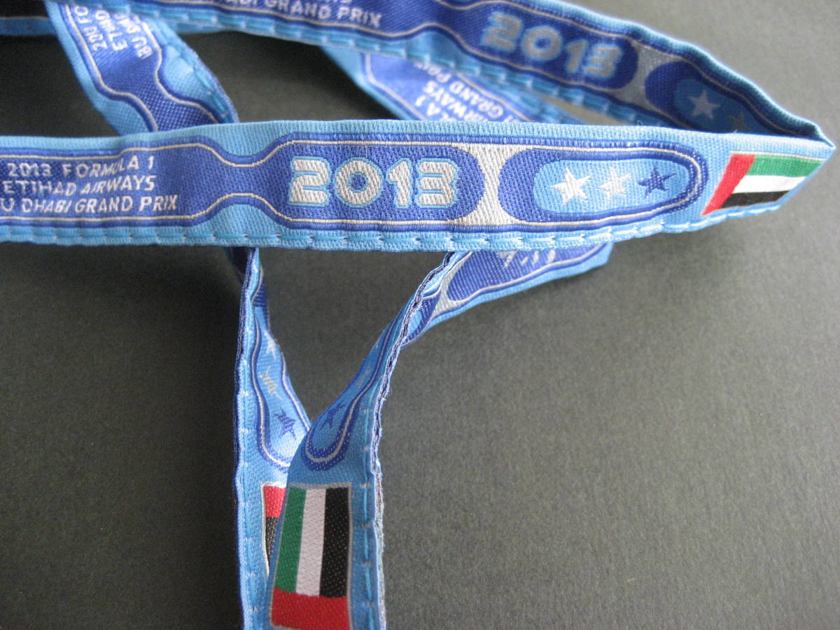 コレクション整理 2013F1アブダビGPパドックパス【ドライバー コレクション整理 2013F1アブダビGPパドックパス【ドライバー
