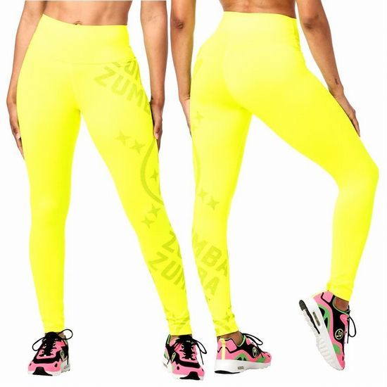 【正規品・新品】Mサイズ★ZUMBA・ズンバ★Smiles High Waisted Ankle Leggings YR