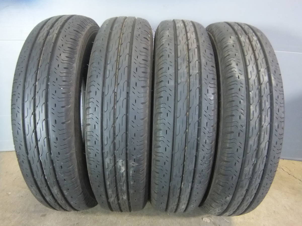 【5.5～5.1ミリ】145/80R12 80/78N LT ブリヂストン Ecopia R680☆4本セット 40131 検)サンバー ハイゼット キャリィ バモス アクティ_画像1