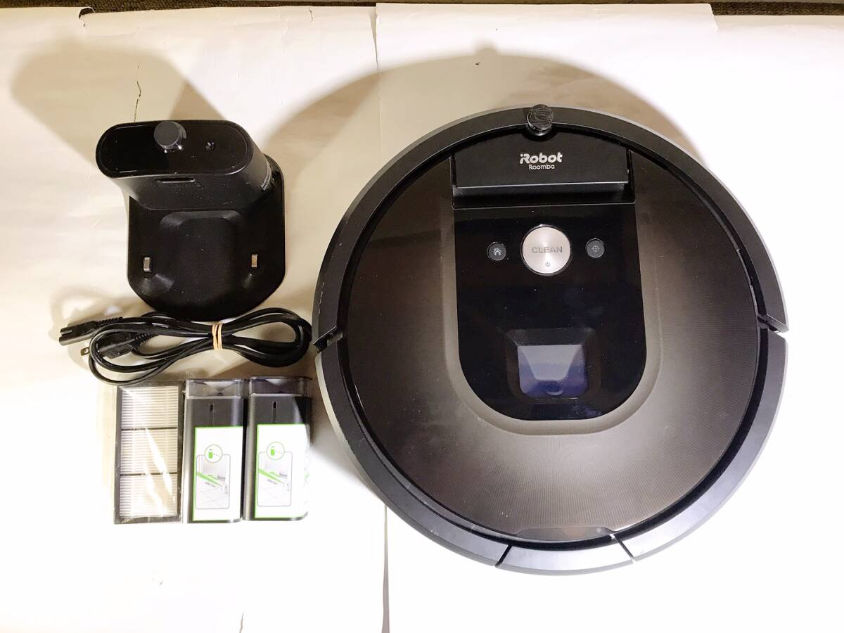 Robot☆Roomba ルンバ 980 ロボット掃除機☆デュアルバーチャルウォール×2個 フィルター新品付☆USED品_画像1