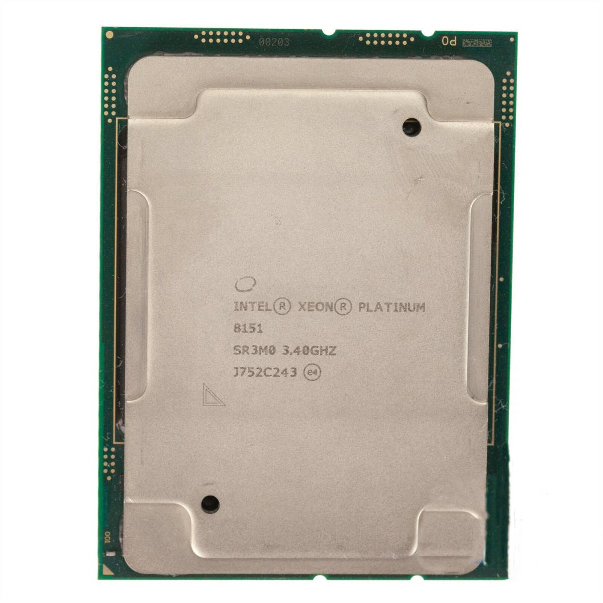Intel Xeon Platinum 8151 SR3M0 12C 3.4GHz 4.0/4.0GHz 24.75MB 240W LGA3647 DDR4-2666_画像1