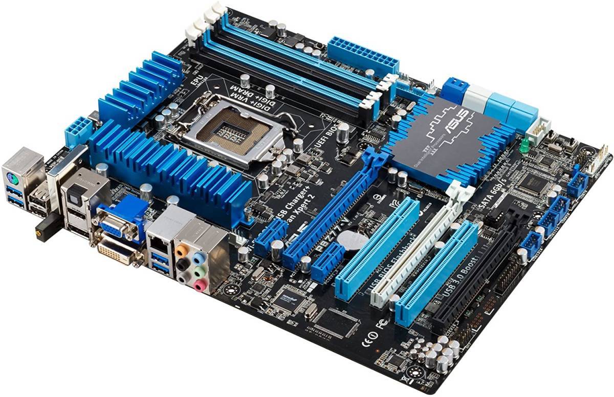 ASUS P8Z77-V LGA 1155 Intel Z77 HDMI SATA 6Gb/s USB 3.0 ATX Intel Motherboard_画像1