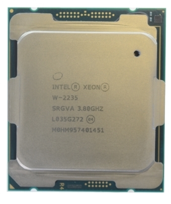 Intel Xeon W-2235 SRGVA 6C 3.8GHz 4.3/4.6GHz 8.25MB 130W LGA2066 DDR4-2933_画像1