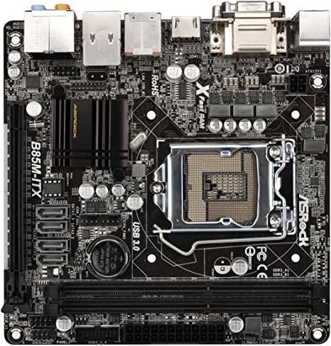 ASRock B85M-ITX LGA 1150 Intel B85 HDMI SATA 6Gb/s USB 3.0 Mini ITX Intel Motherboard_画像1