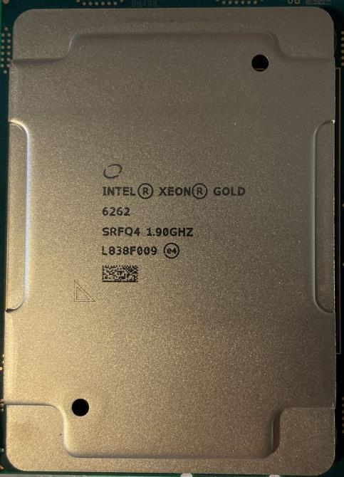 Intel Xeon Gold 6262 SRF8E 24C 1.9GHz 3.6GHz 33MB 135W LGA3647 DDR4-2400