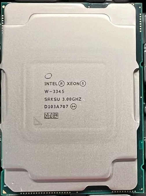 Xeon Intel Xeon W-3345 SRKSU 24C 3GHz 4.0GHz 36MB 250W LGA4189 DDR4-3200