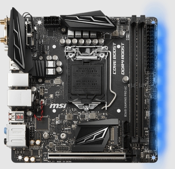 MSI MSI B360I GAMING PRO AC LGA 1151 DDR4 Intel B360 Chipset Mini-ITX Motherboard