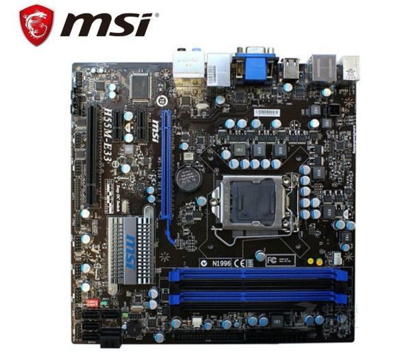 MSI H55M-E33 LGA 1156 Intel H55 HDMI Micro ATX Intel Motherboard_画像2