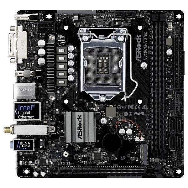 その他 ASRock H310CM-ITX/ac LGA 1151 (300 Series) Intel H310 SATA 6Gb/s Mini ITX Intel Motherboard