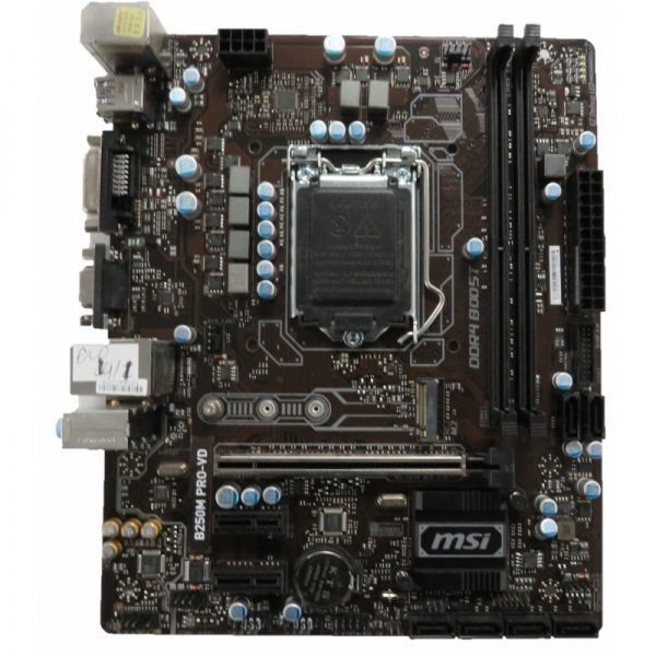 MSI B250M Pro-VD LGA 1151 Intel B250 SATA 6 ГБ/с USB 3.1 Micro ATX Motherboard