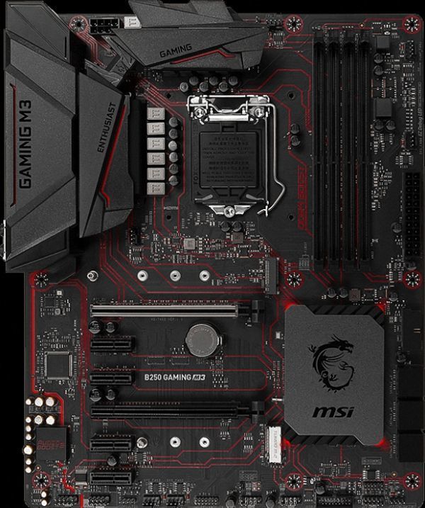 MSI MSI B250 GAMING M3 LGA 1151 Intel B250 HDMI SATA 6Gb/s USB 3.1 ATX Motherboard