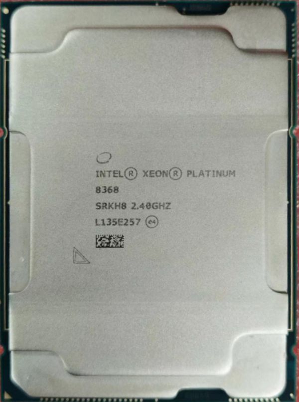 Intel Xeon Platinum 8368 SRKH8 38C 76T 2.4GHz 3.2/3.4GHz 57MB 270W LGA4189_画像1
