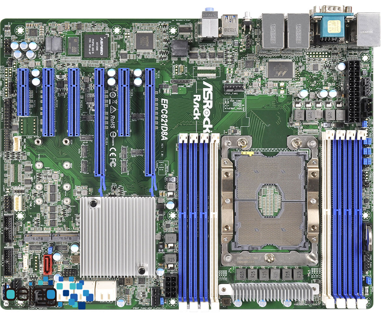 ASRock Rack EPC621D8A ATX Server Motherboard LGA3647 Intel C621_画像1