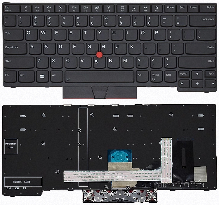  клавиатура английский язык подсветка есть Lenovo ThinkPad E480 T480S L380 L480 S2 2018 E490 T490 E495 R480