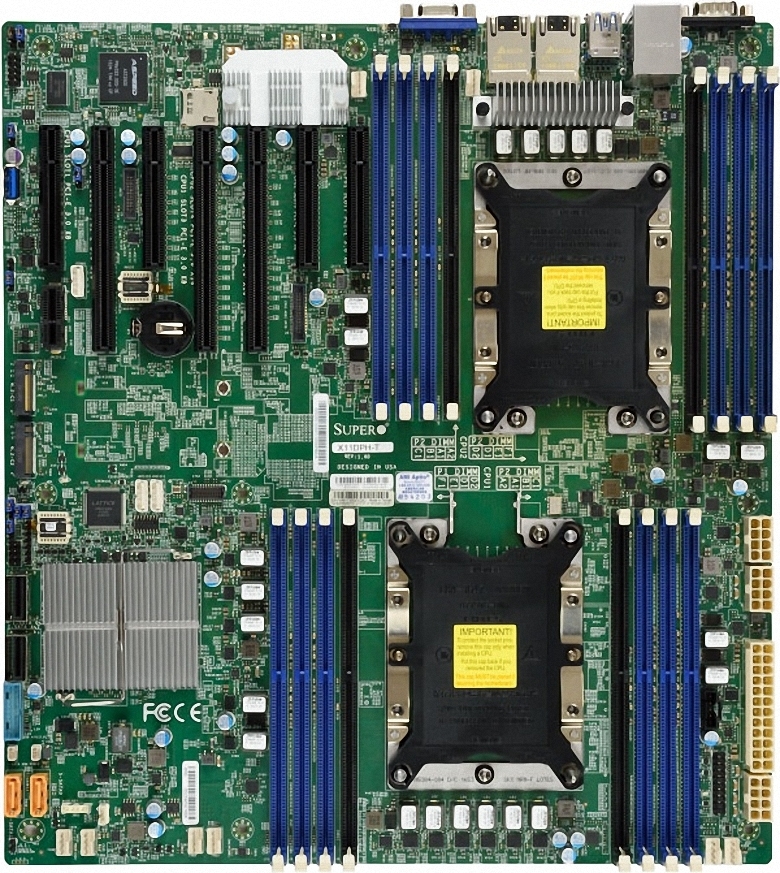 その他 Supermicro X11DPH-T C624 DP LGA3647 Motherboard