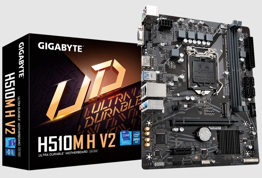 GIGABYTE H510M H V2 Socket 1200 Intel H470 Chipset DDR4 Micro Atx Motherboard_画像1