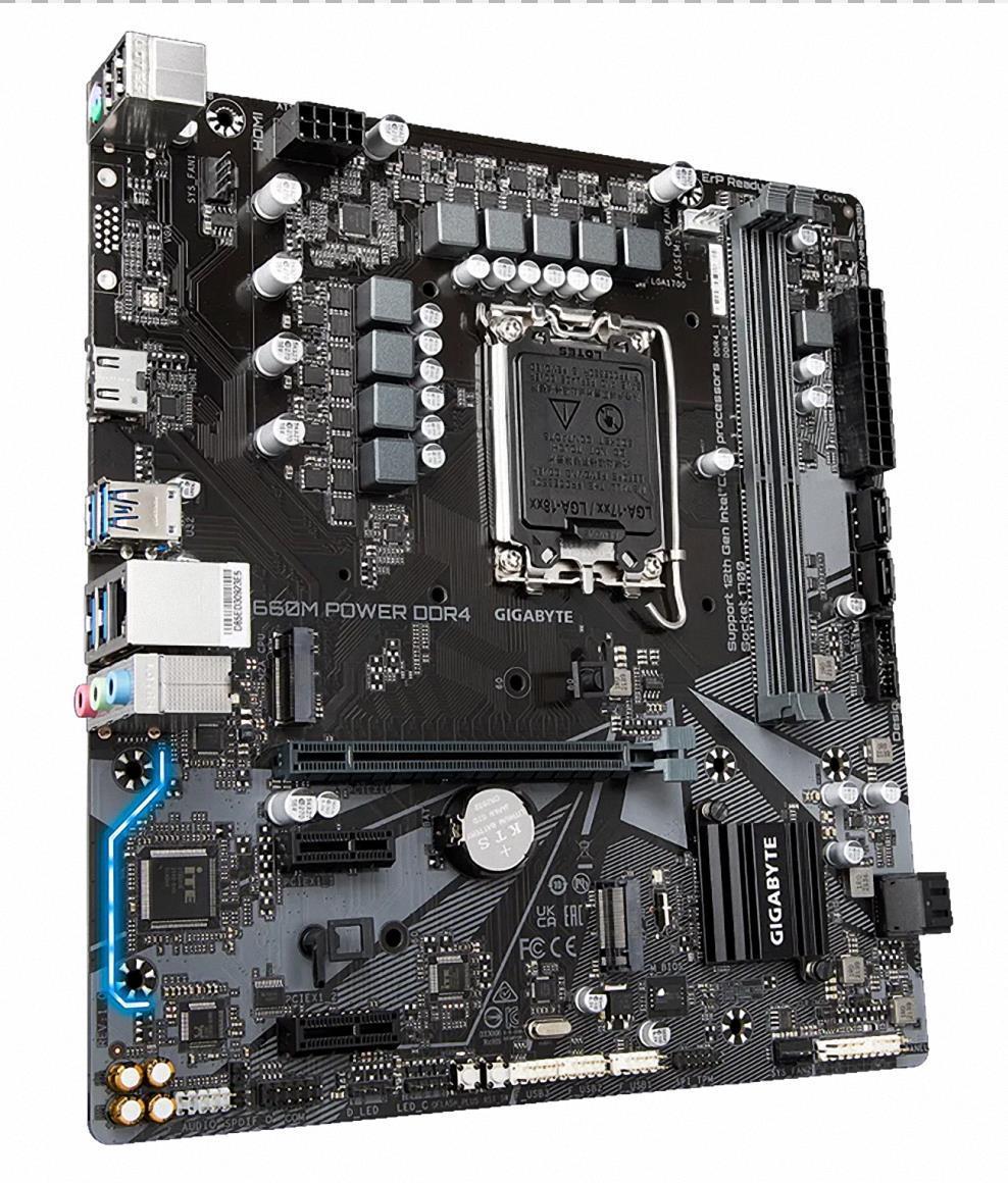 GIGABYTE B660M POWER DDR4 Intel LGA 1700 ntel B660 Micro-ATX Motherboard_画像1