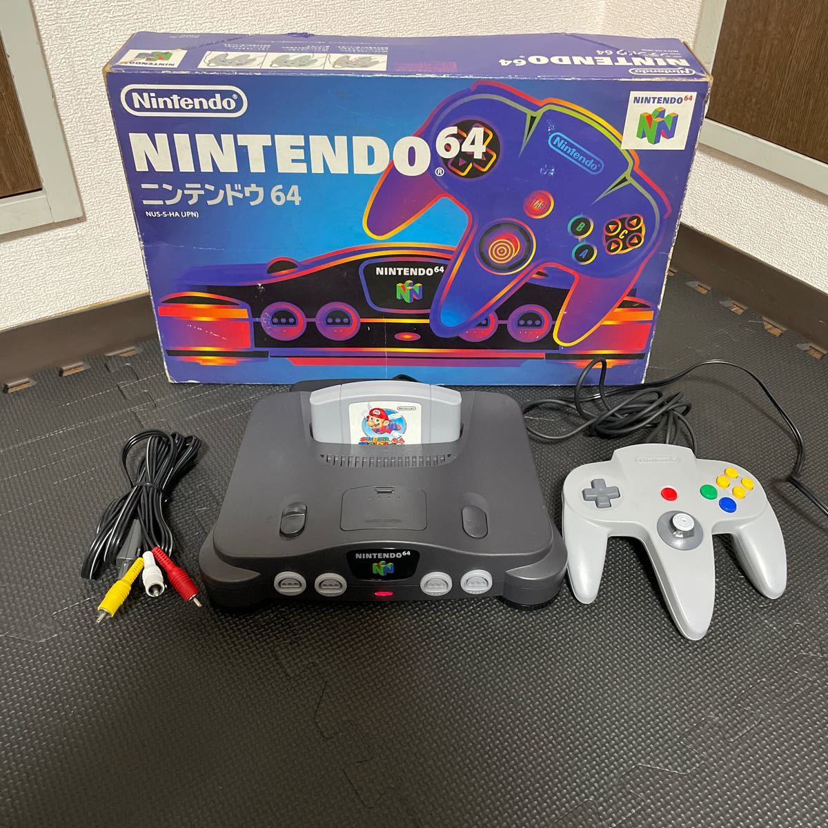 任天堂 Nintendo 64 ニンテンドー ロクヨン 本体 コントローラー その他付属品 スーパーマリオ64 カセット付 動作確認OK ゲーム機 II10196h_画像1