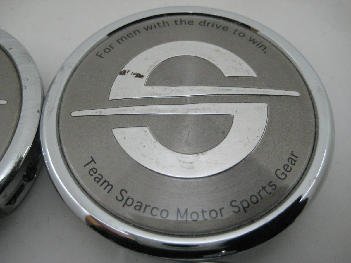 k8776 TEAM SPARCO チームスパルコ アルミホイール用センターキャップ中古4個 チーム スパルコ CAP38C 3150 0075 31500075_画像3