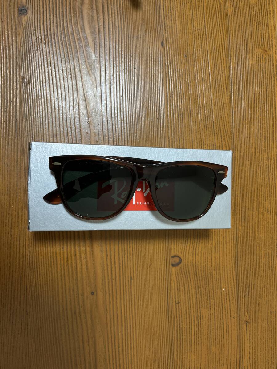  ограничение *RayBanbon. ром RayBan Wayfarer w1211mokto-tasG-15 Kyokuto VINTAGE солнцезащитные очки USA производства 