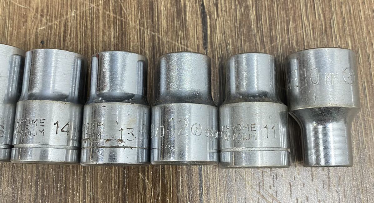 19点■ソケットレンチセット 差込角 12.7mm 1/2インチ TONE数点有り ハンドツール 手工具 型番不明 中古品■兵庫県姫路市発 B4_画像5