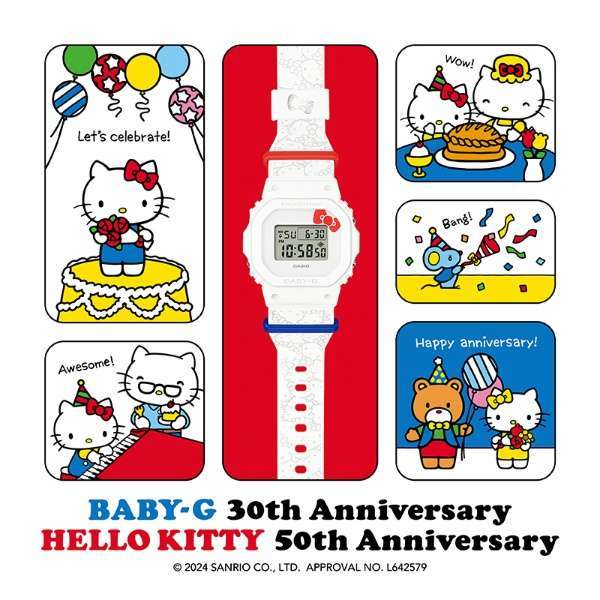 CASIO Baby-G ベビージー BGD-565KT-7JR [BABY-G（ベビージー） HELLO KITTY コラボレーションモデル] 未使用 新品/即決18800円_画像1