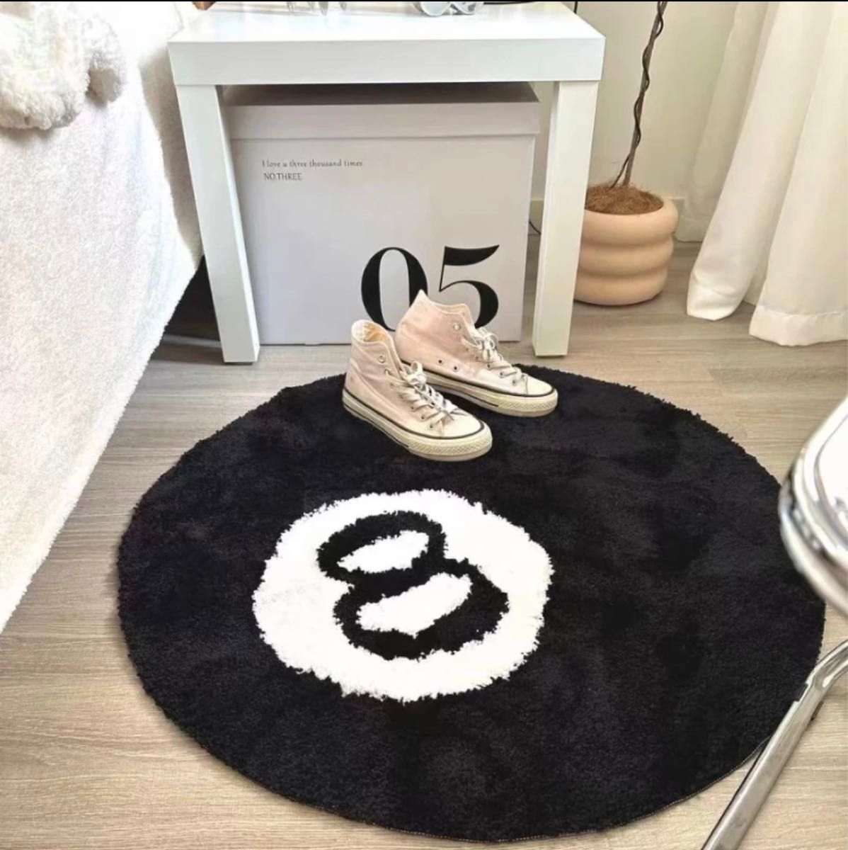 60 stussy 8ボール ラグ カーペット エイトボール ブラック 60 stussy 8ボール ラグ カーペット エイトボール ブラック