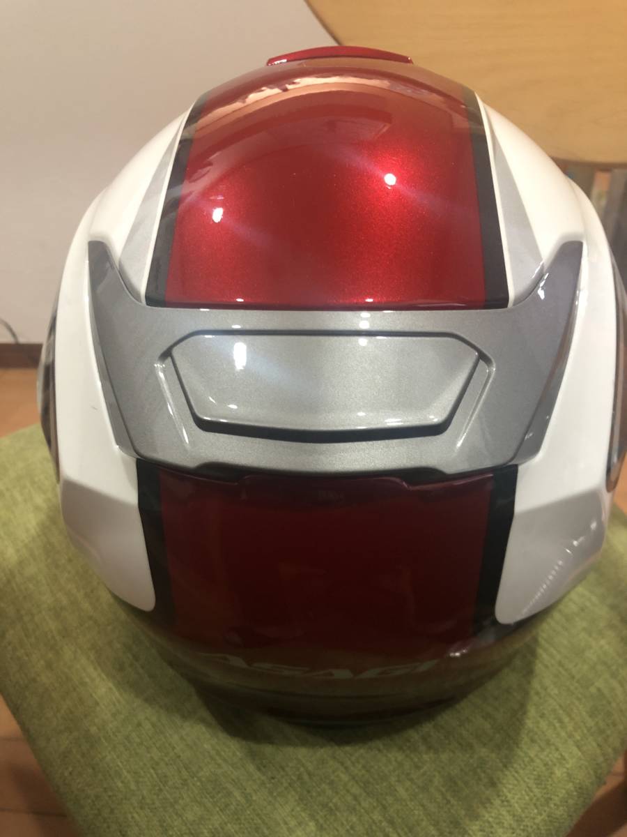 ★ Kabuto　カブト ASAGI 　ジェットヘルメット XLサイズ　（赤白）　中古★_画像5