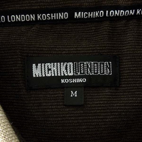 新品 ミチコロンドン 秋冬 バイアス 裏起毛 ポロ トレーナー M ベージュ 【ML84-0020_BEIGE】 MICHIKO LONDON ポロシャツ メンズ_画像10