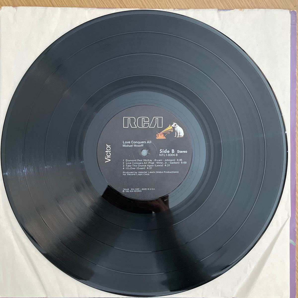 Michael Wycoff / Love Conqures All LP レコード US盤_画像5