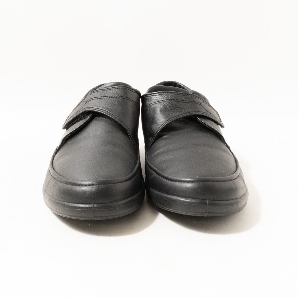 ecco エコー DANISH DESIGN SOFT コンフォートシューズ ブラック 黒 27cmEE レザー 本革 メンズ 幅広 ゆったり シンプル カジュアル 紳士靴_画像2