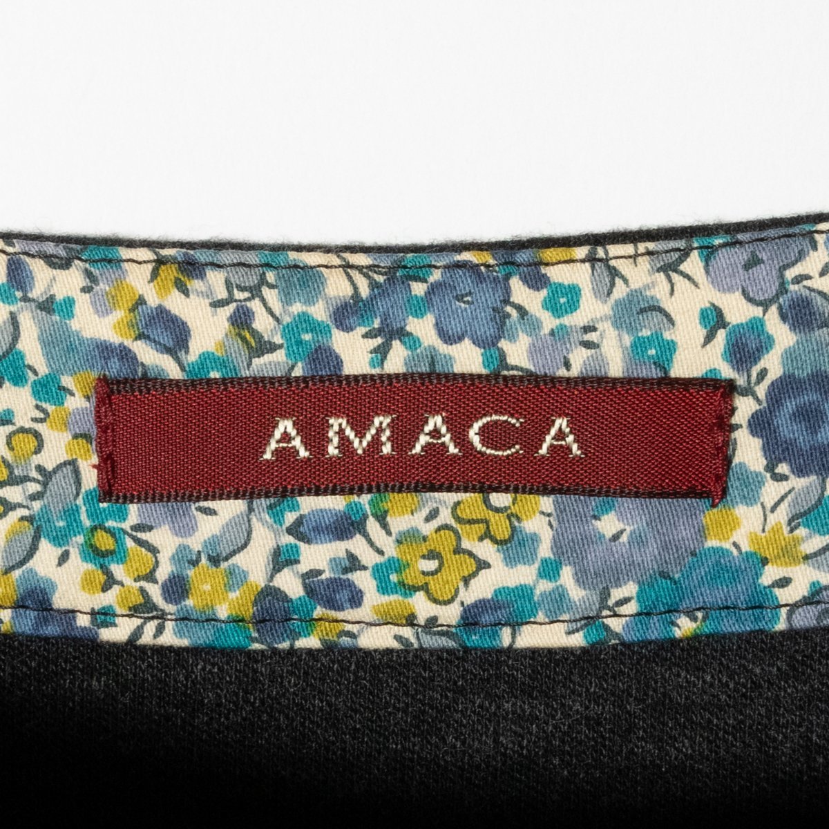 AMACA アマカ レディース 女性 婦人 長袖チュニック プルオーバー ロンT 40 L グレー レーヨン ウール シンプル 無地 カジュアル 春秋_画像2