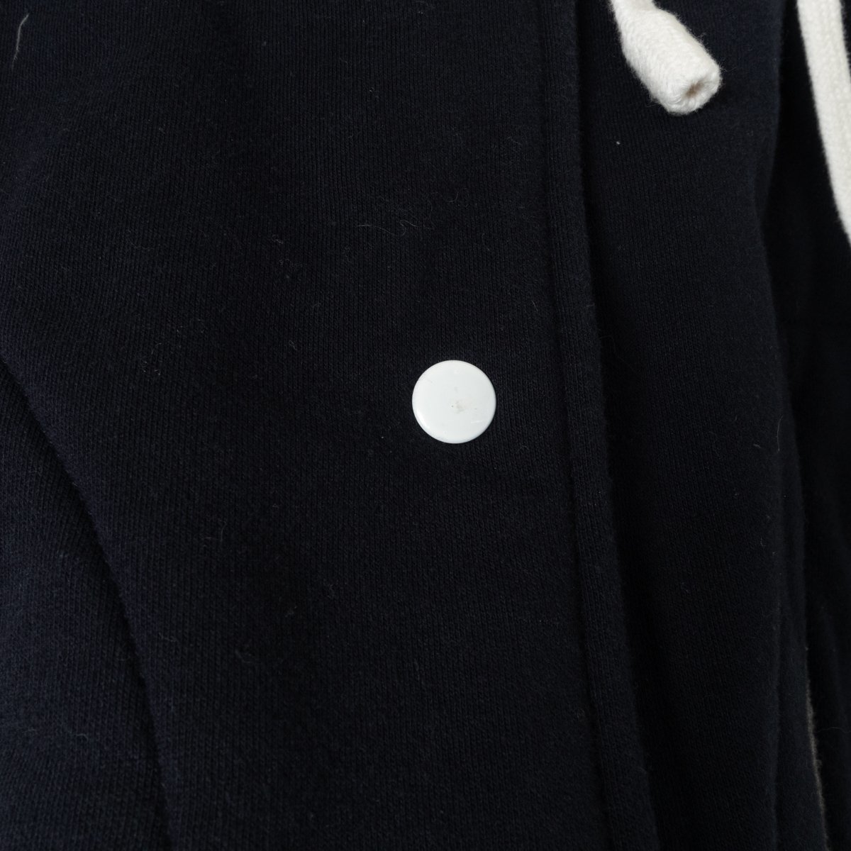ANNA SUI アナスイ アメリカ製 スタジャン アウター フーディ 上着 裏フリース Sサイズ 綿 コットン ネイビー 紺 カジュアル