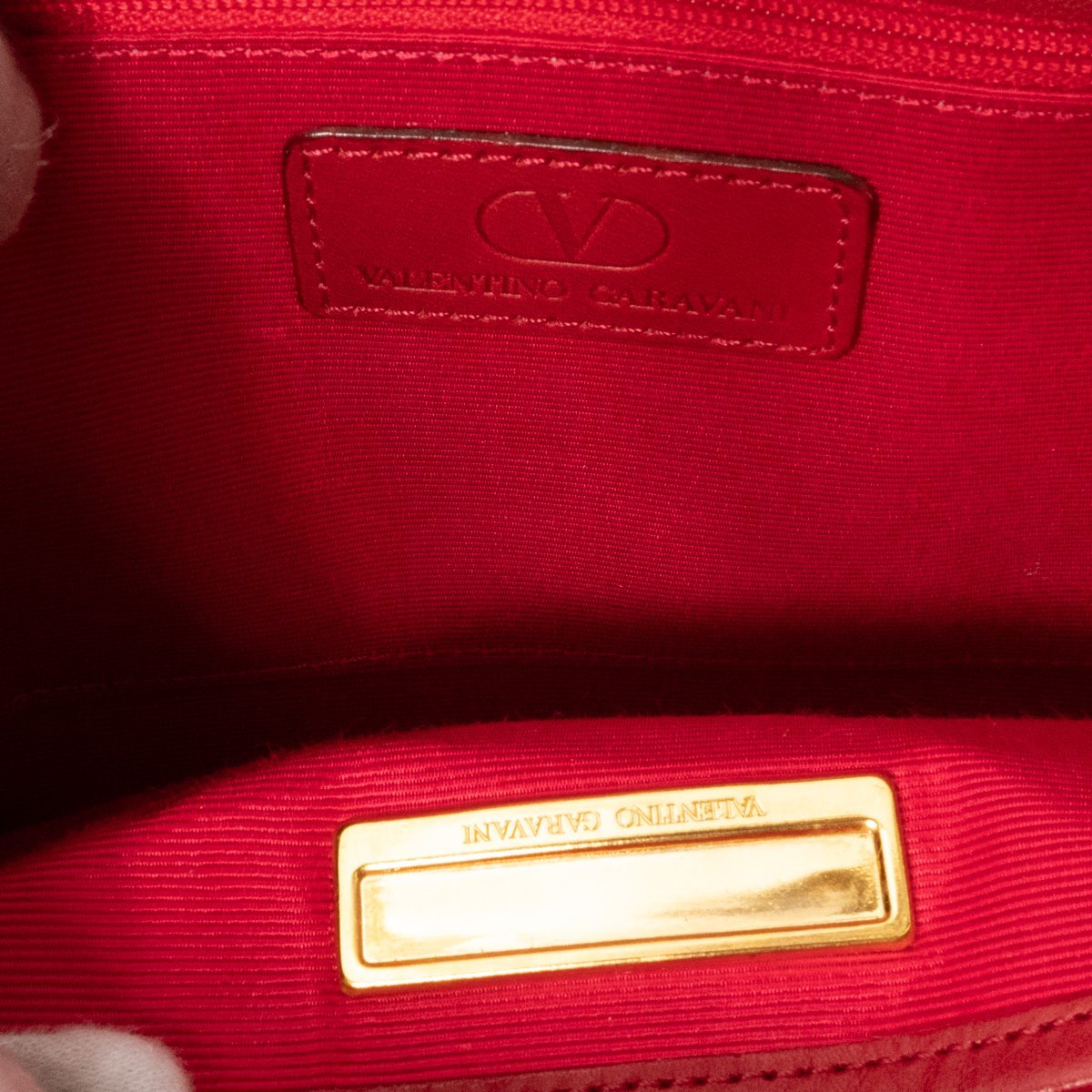 【1円スタート】Valentino Garavani ヴァレンティノ・ガラヴァーニ ショルダーバッグ トートバッグ 肩掛け 婦人鞄 レッド 赤 レザー 鞄_画像8