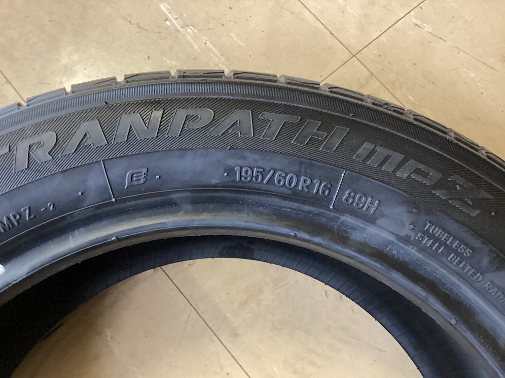 TOYO トーヨートランパスmpz 195/60R16 2020年製 夏タイヤ サマータイヤ 4本セット NB4-2 EMの画像7