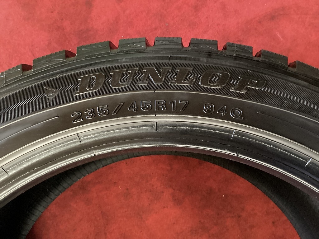 DUNLOP ダンロップ WM01 235/45R17 2017年製 冬タイヤ スタッドレスタイヤ 4本 D1-2 EM_画像2