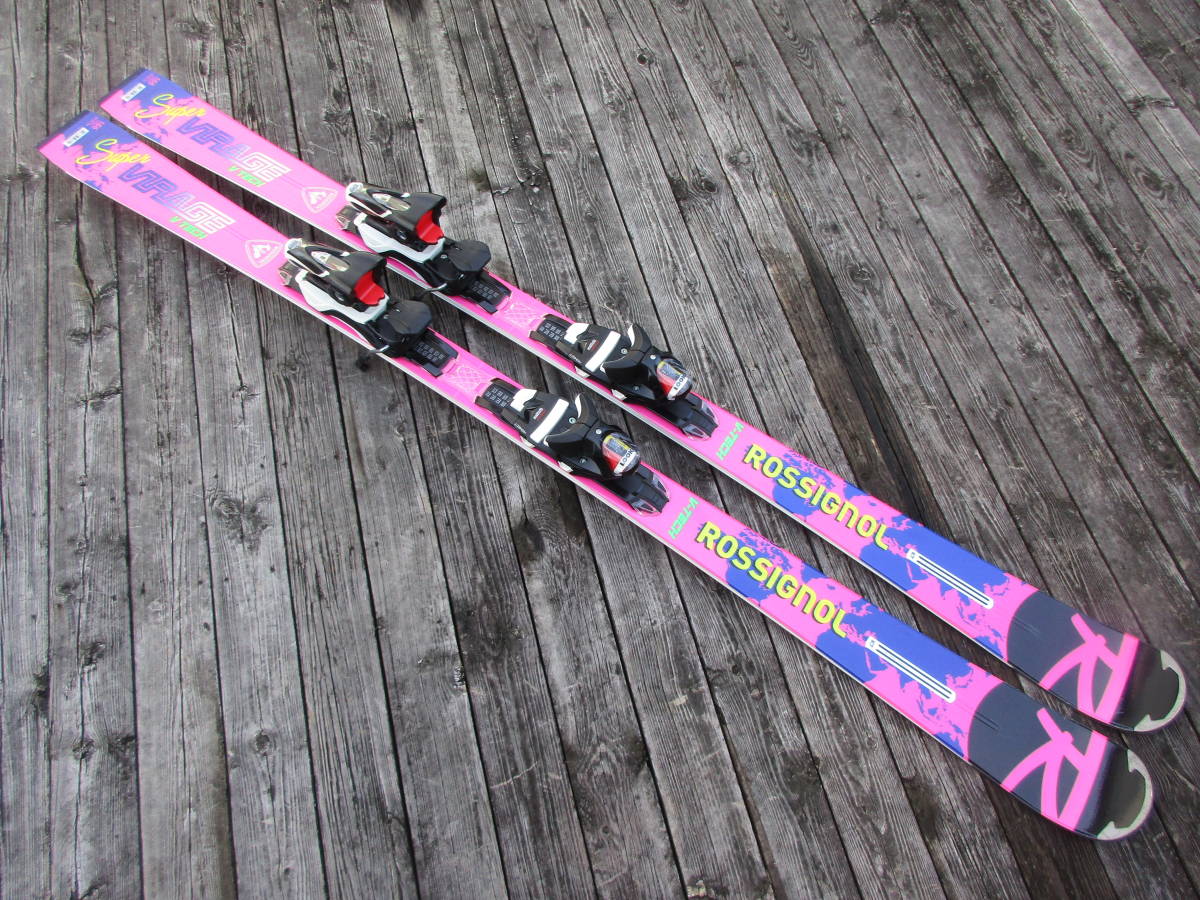 ★送料無料★ロシニョール スーパー ヴィラージュ ROSSIGNOL SUPER VIRAGE V TECH 166cm & LOOK SPX12　※2021年モデル ピンク_画像1