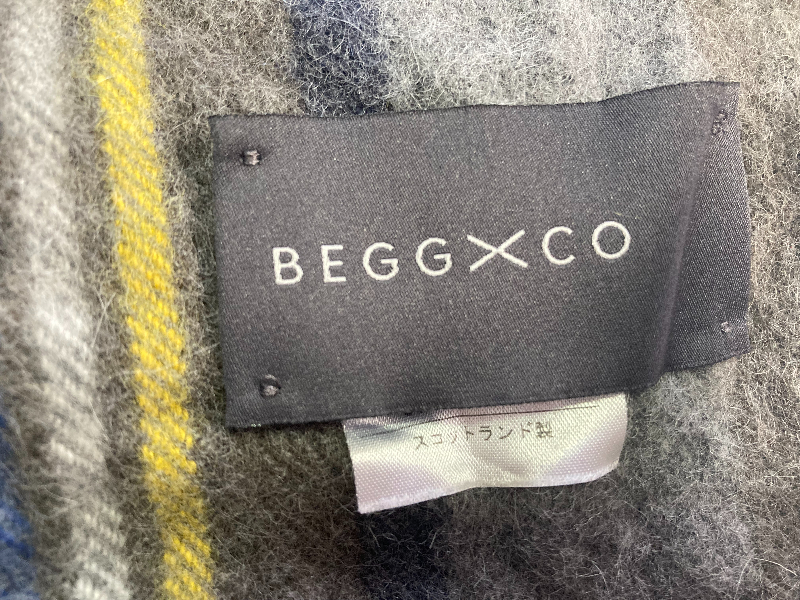 BEGG & CO ベグアンドコー◎スコットランド製 マフラー◎サイズF_画像5