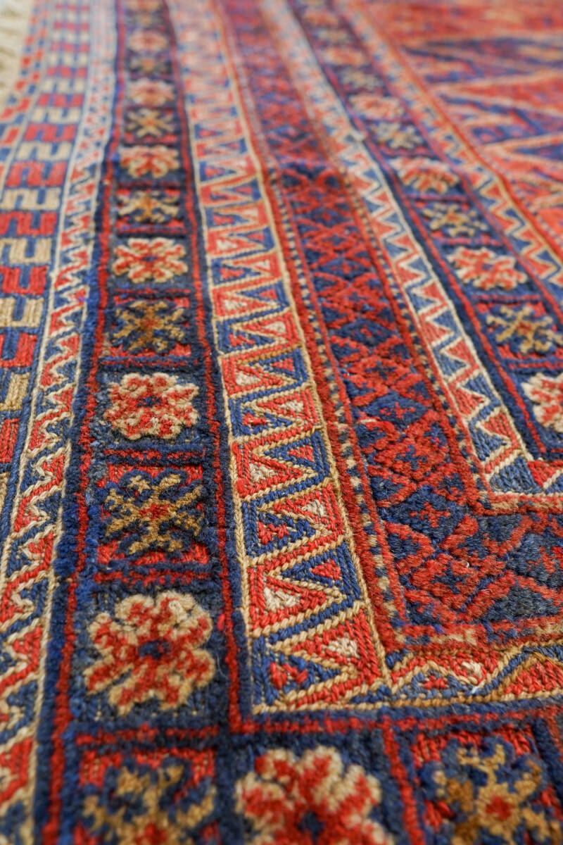 178×166cm【アフガニスタン の マシュワニ手織り キリム 手織り絨毯】